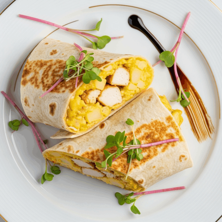 satay chicken wrap