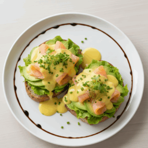 Avo & Smoked Salmon on Brown
