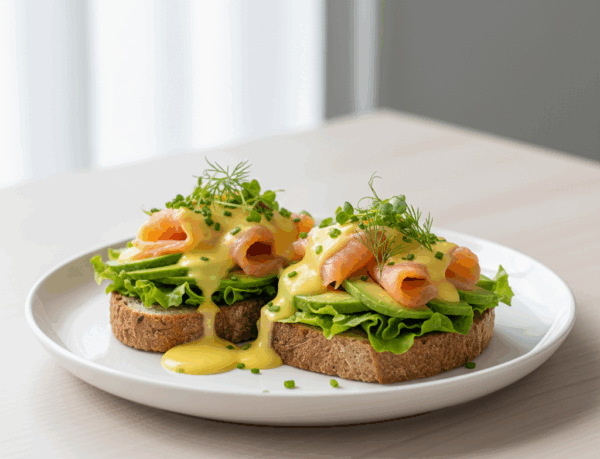 Avo & Smoked Salmon on Brown - Image 2